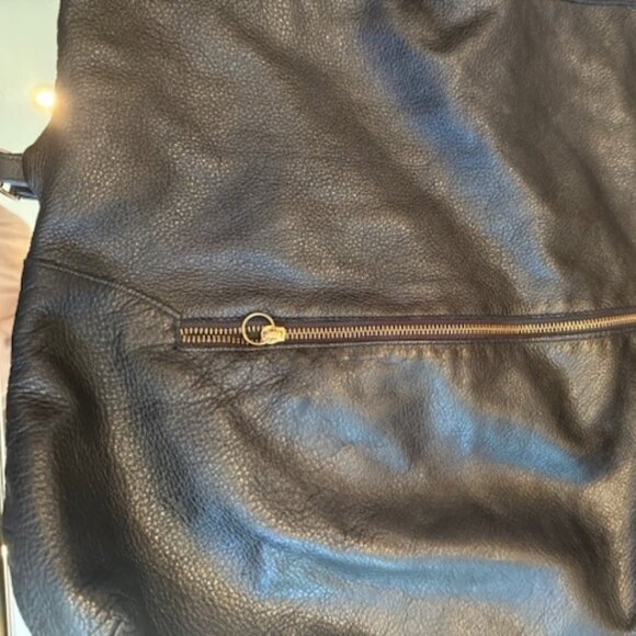 Pre-Loved Black Leather Foley + Corinna Top Handle Tote - Picture 4 of 9